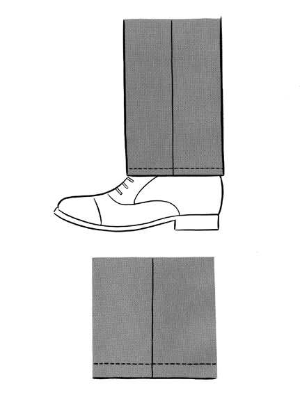 STRASBURGO(修理サービス)/MENS パンツ丈詰め(タタキ)/修理